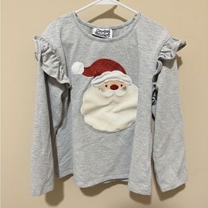 Gray Santa Kids Top